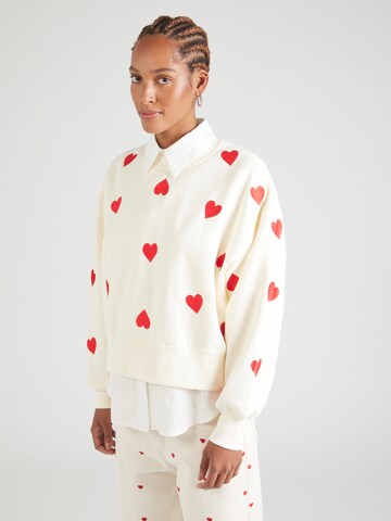 Sweat-shirt 'HIKE-SW8' SISTERS POINT en blanc : devant