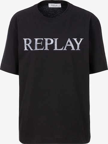 REPLAY Shirt in Black: front