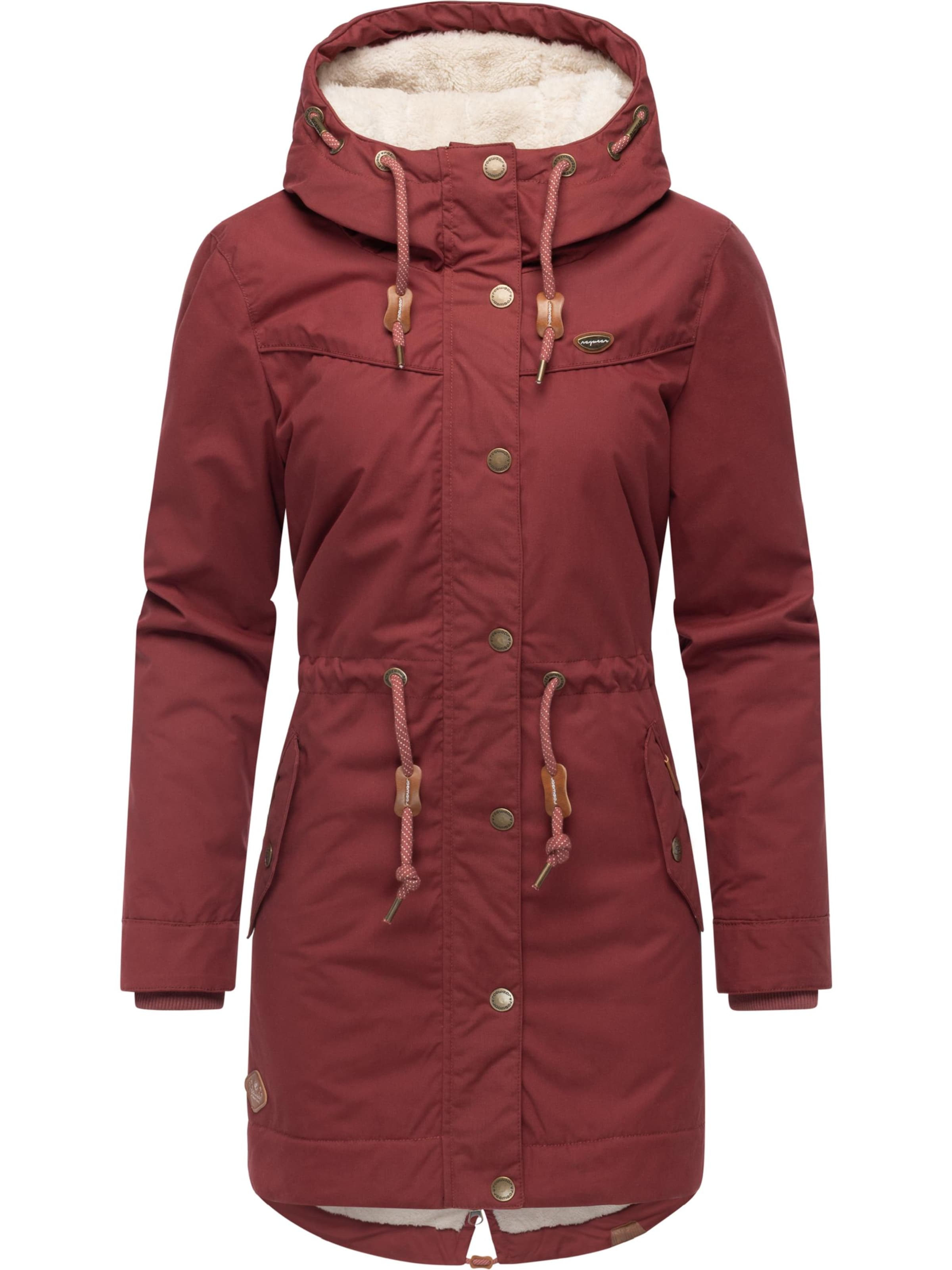 Parka d’hiver Ragwear en rouge
