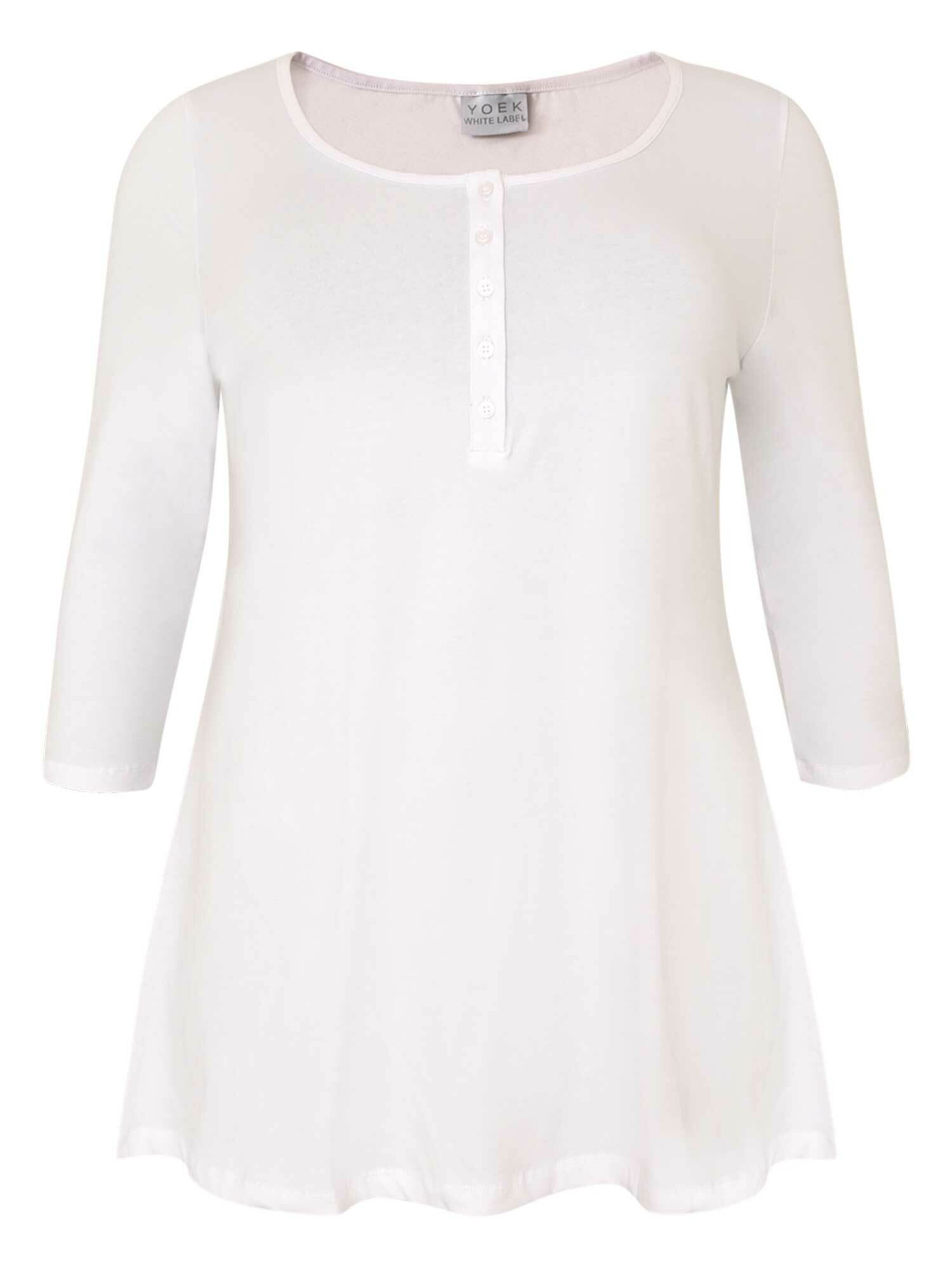 YOEK Shirt in Wit: voorkant