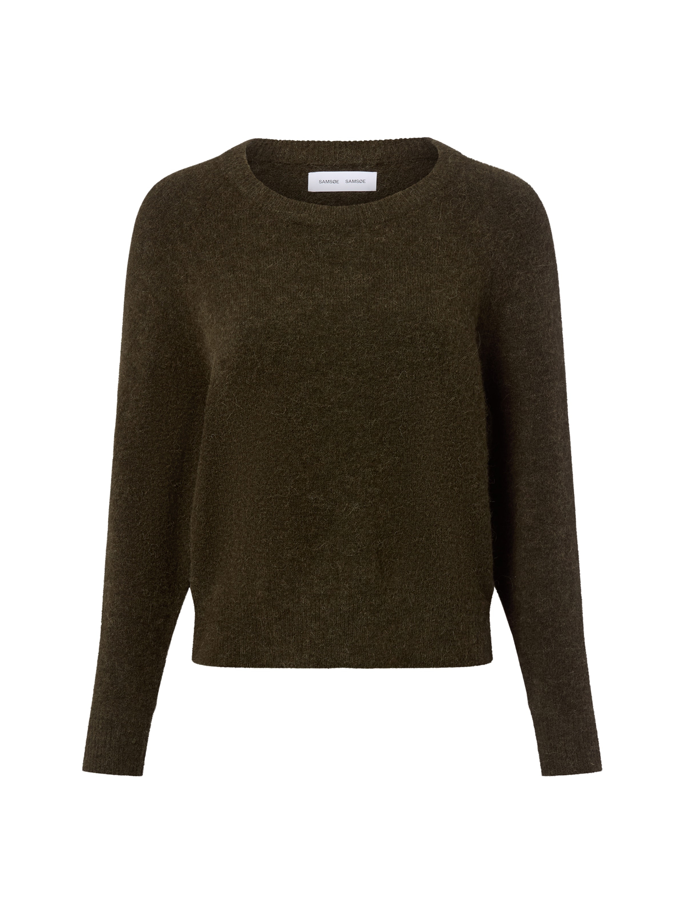 Samsøe Samsøe Pullover ' Nor o-n Short ' in Grün: Vorderseite