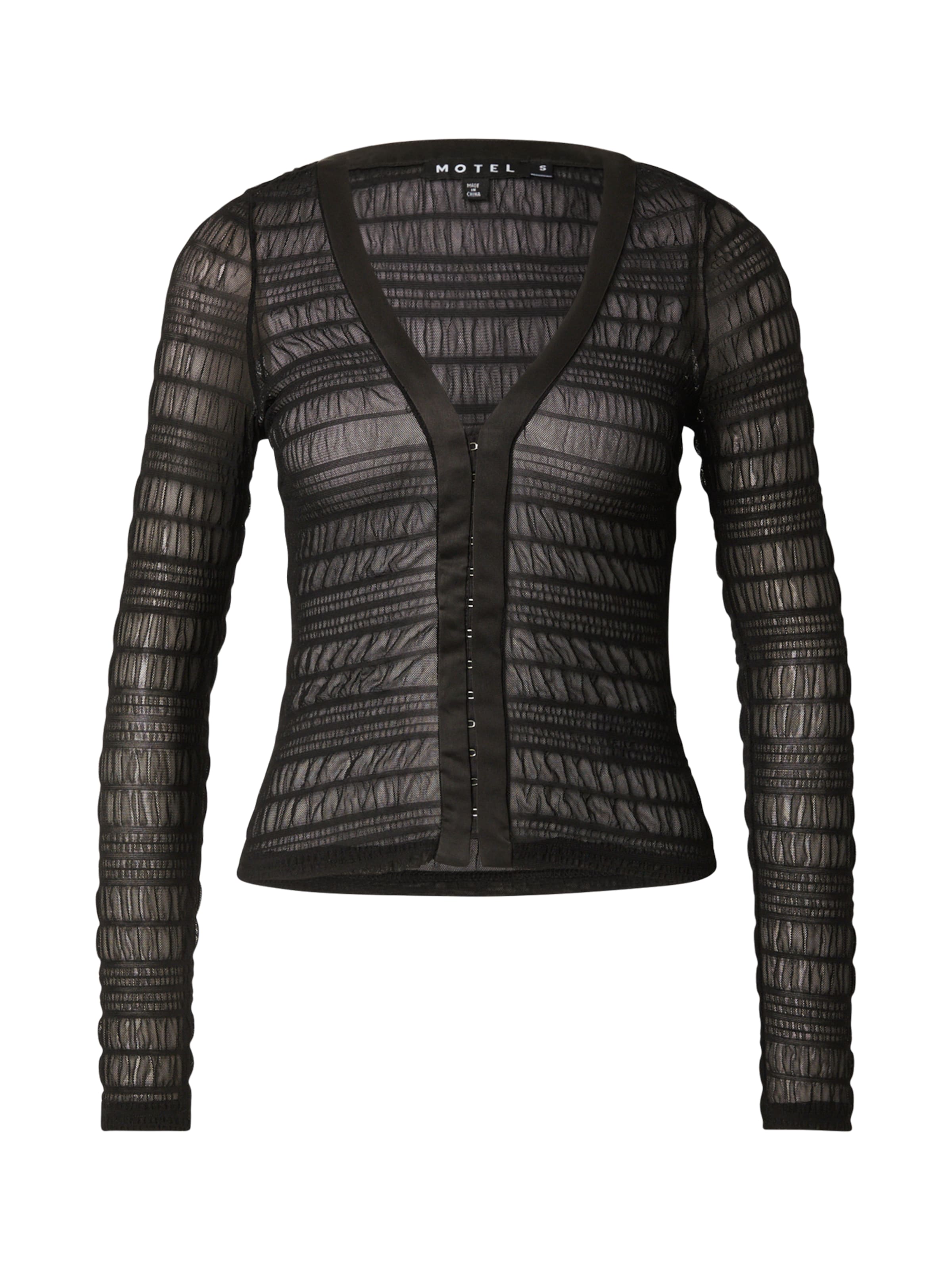 Camicia da donna 'Jichan' di Motel in nero: frontale