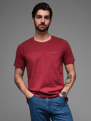 Ombre Shirt in Rood