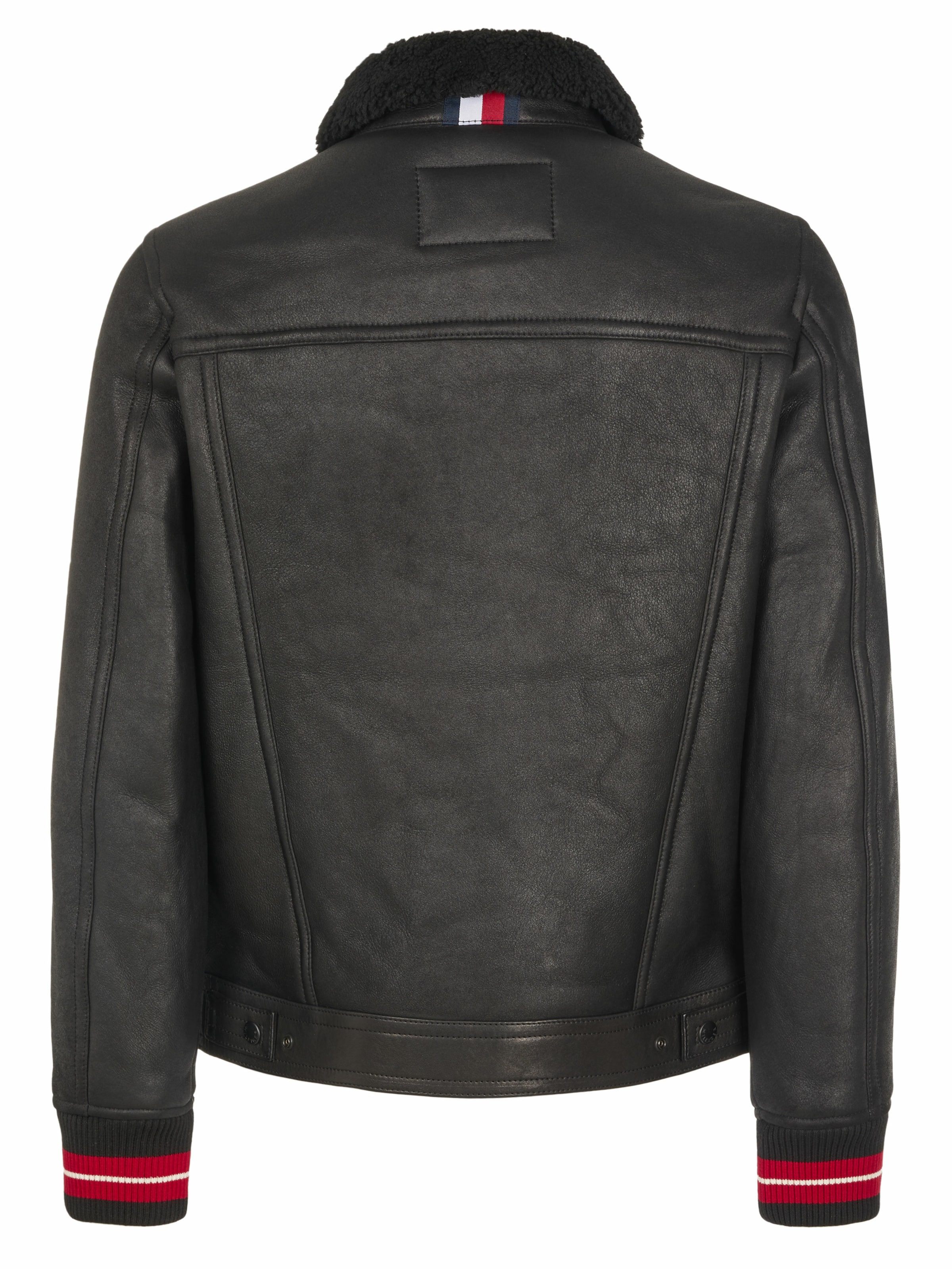 TOMMY HILFIGER Tussenjas in Zwart