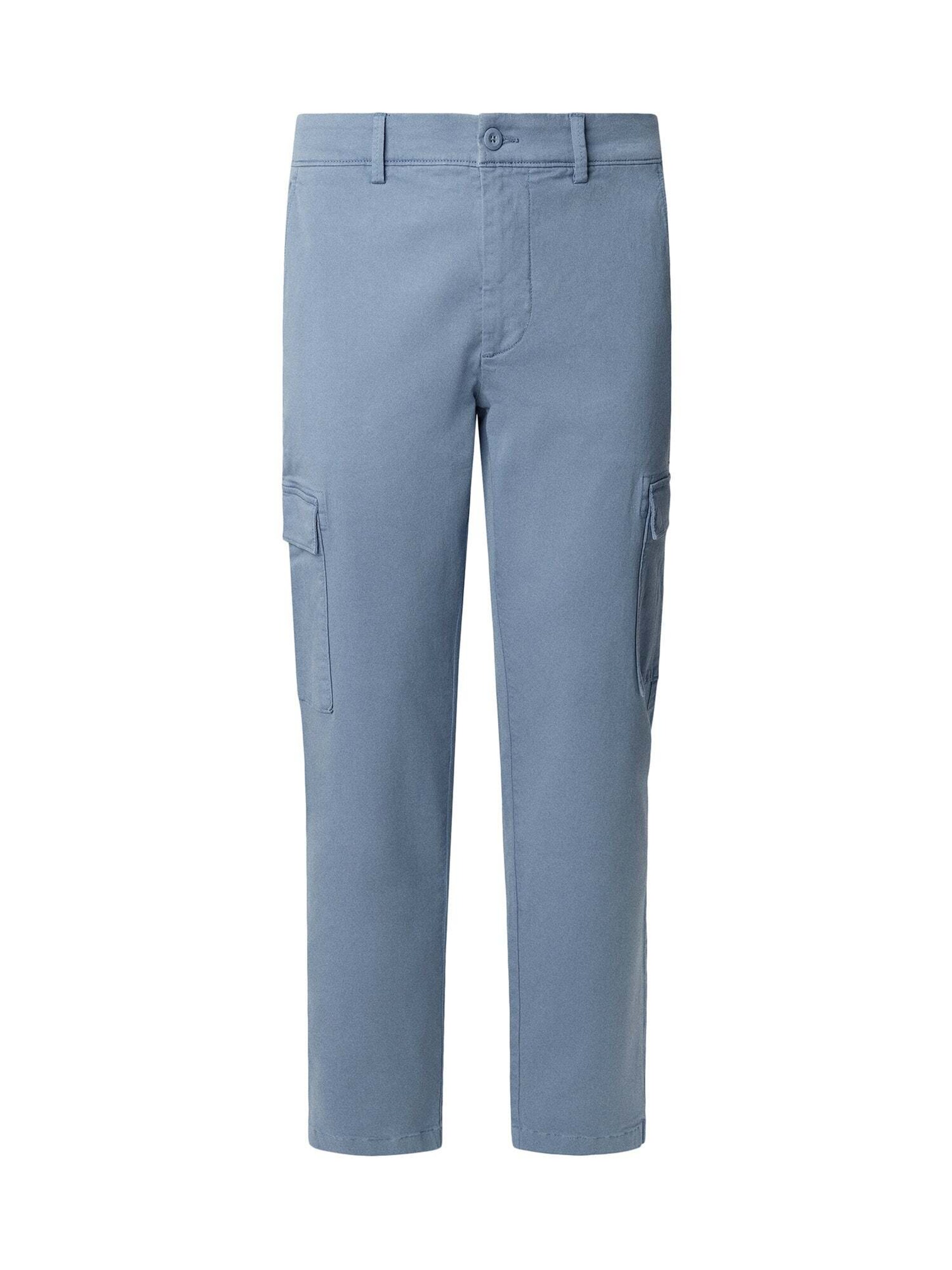 Pepe Jeans Cargobroek in Blauw: voorkant