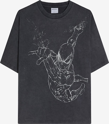 T-Shirt Bershka en gris : devant