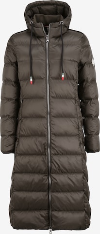 No. 1 Como Winter Coat in Green: front