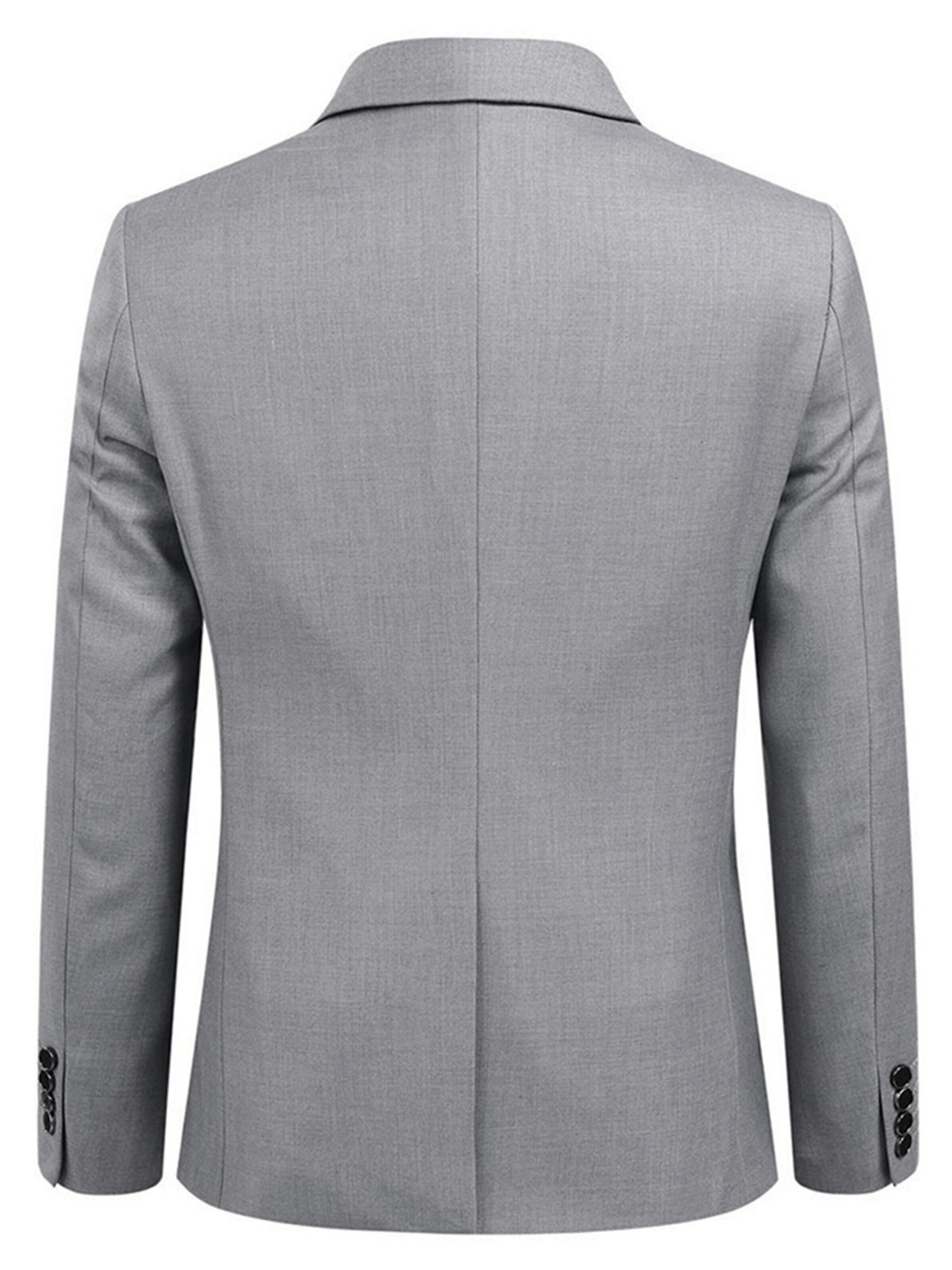 YOUTHUP Slim fit Suit Jacket 'Prägung' in Grey