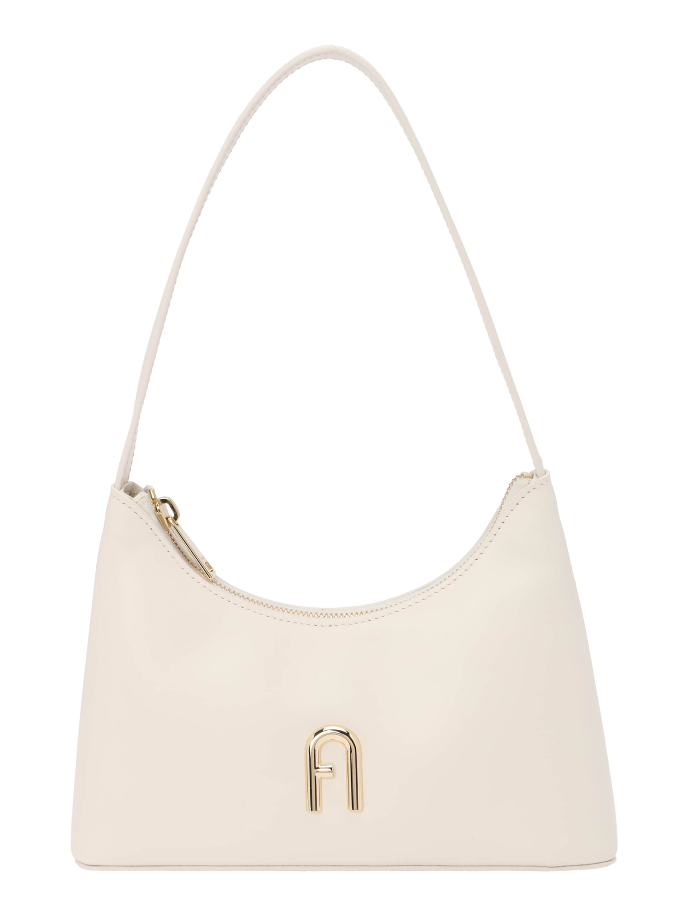 FURLA - Mala de ombro 'Diamante' em branco: frente