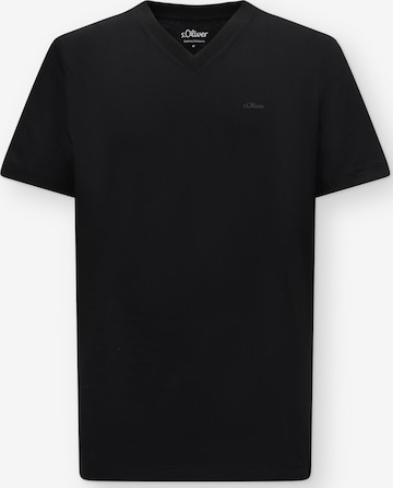 s.Oliver - Camiseta en negro: frente