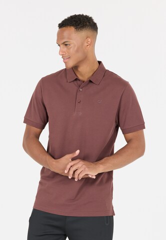 Cruz Poloshirt 'Harrold' in Braun: Vorderseite
