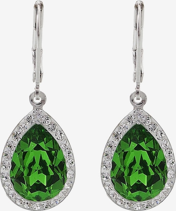 EXCLUSIVE EDITION Uhani 'Agidel adorned with Swarovski crystals' | zelena barva: sprednja stran