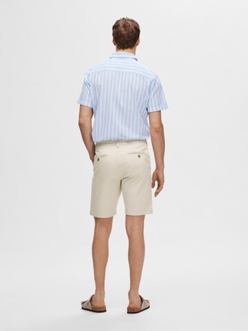 SELECTED HOMME Слим фит Панталон Chino 'MILES FLEX' в бежово