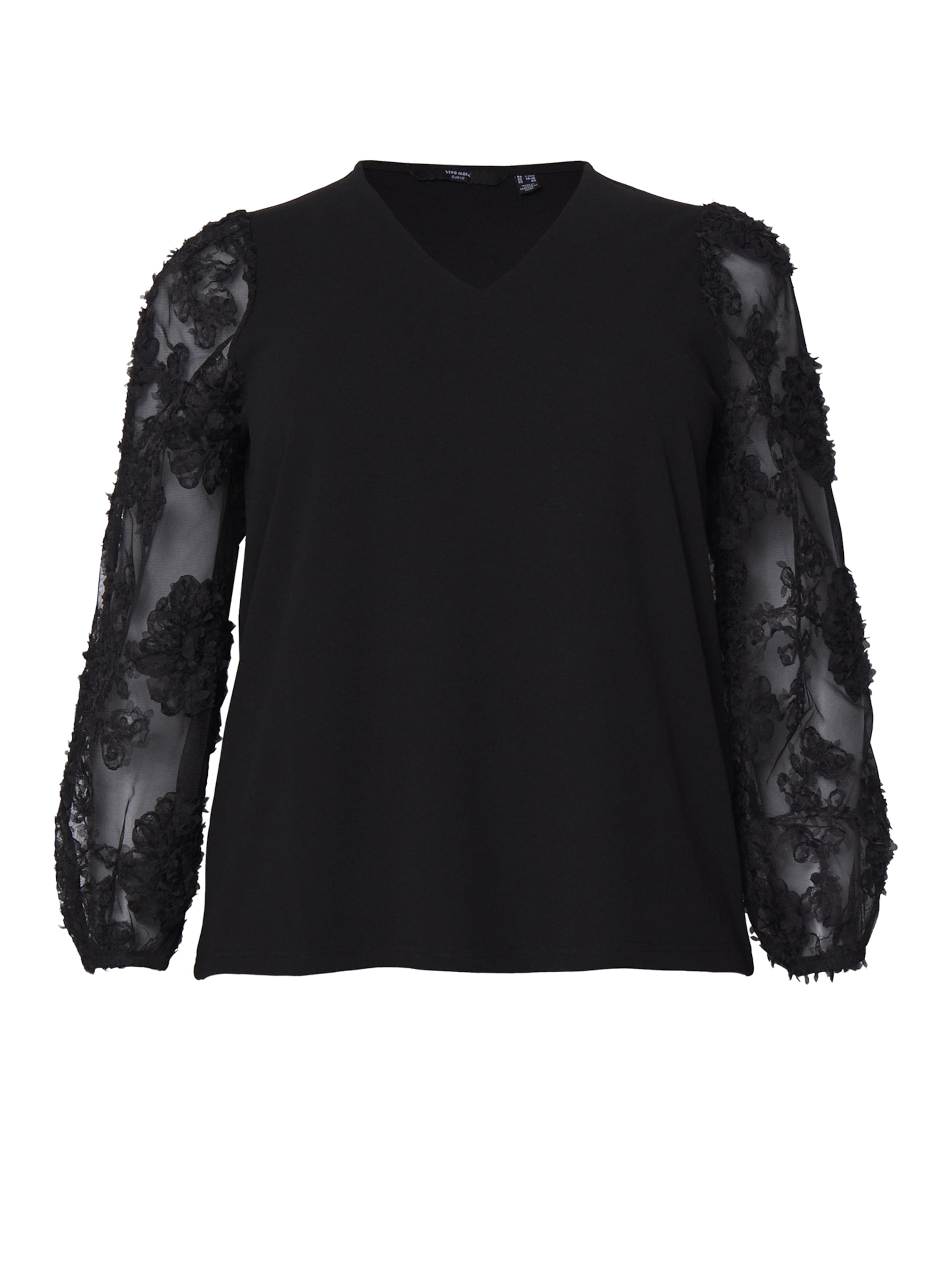 Vero Moda Curve Blúz &#x27;VMCEMMALY&#x27; - fekete: elől