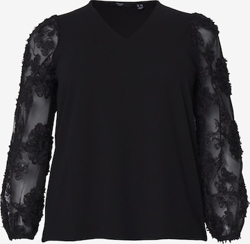 Vero Moda Curve Pusero 'VMCEMMALY' värissä musta: etupuoli