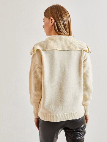 Pull-over Bianco Lucci en beige