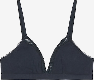 Marc O'Polo T-Shirt Bralette ' Fashion Essentials ' in Blau: Vorderseite