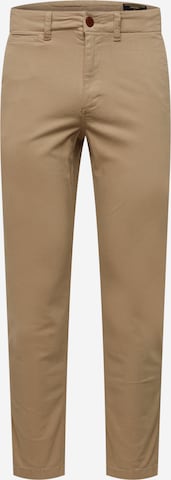 Superdry Slimfit Hose in Beige: predná strana