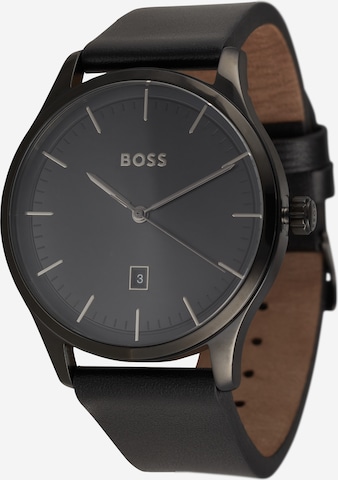 BOSS Black Analog Watch in Black: front