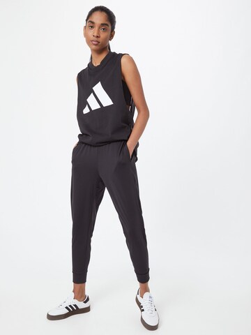 ADIDAS PERFORMANCE - Tapered Pantalón deportivo en negro