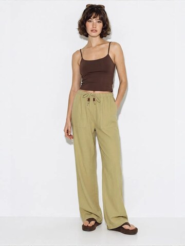 Bianco Lucci Wide leg Trousers 'Hose' in Green