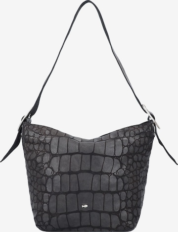 Campomaggi Schultertasche in Schwarz: Vorderseite