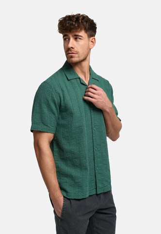 INDICODE JEANS Regular fit Button Up Shirt 'INWallz' in Green