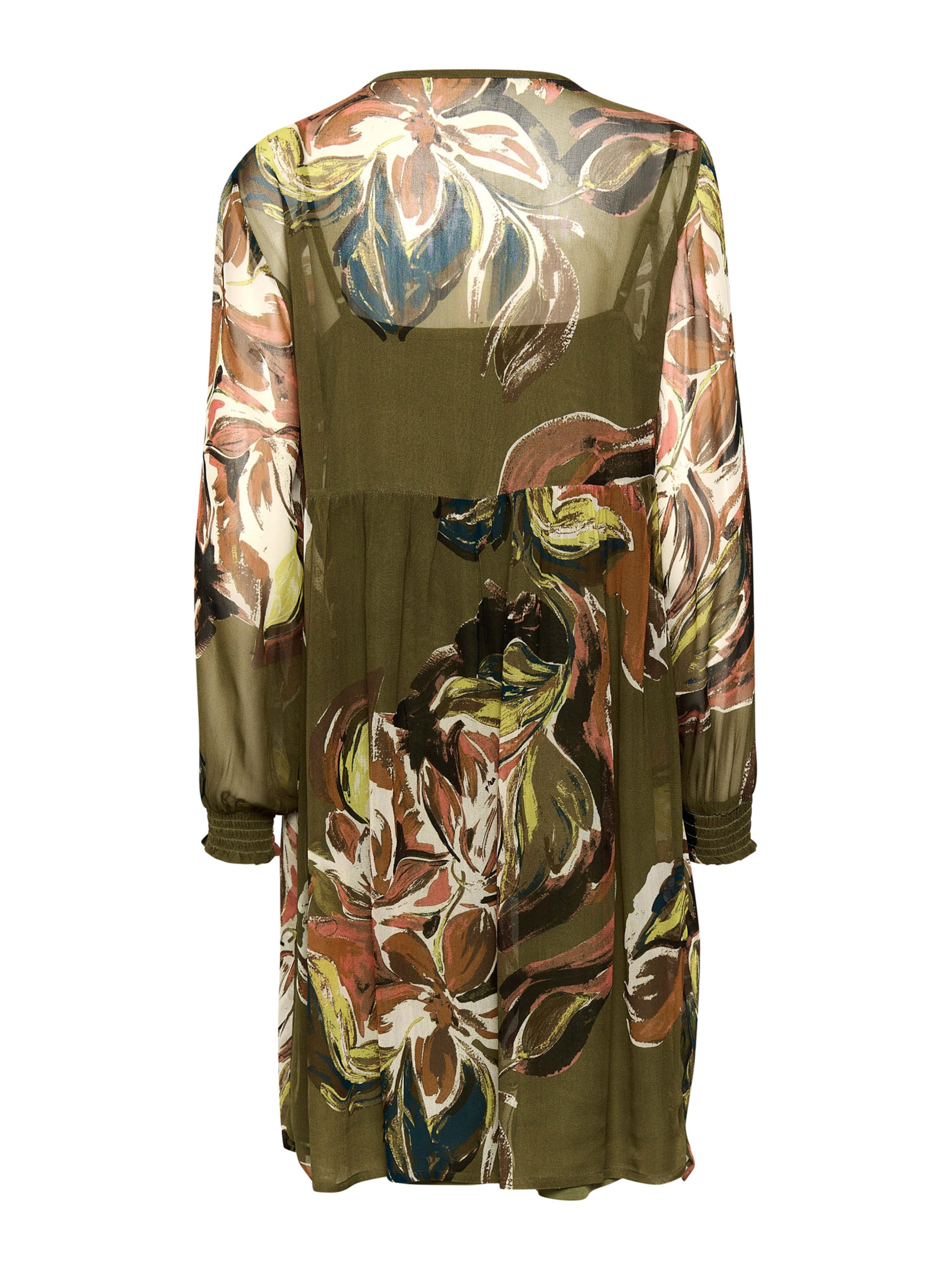 Robe 'Jasmina' Cream en vert