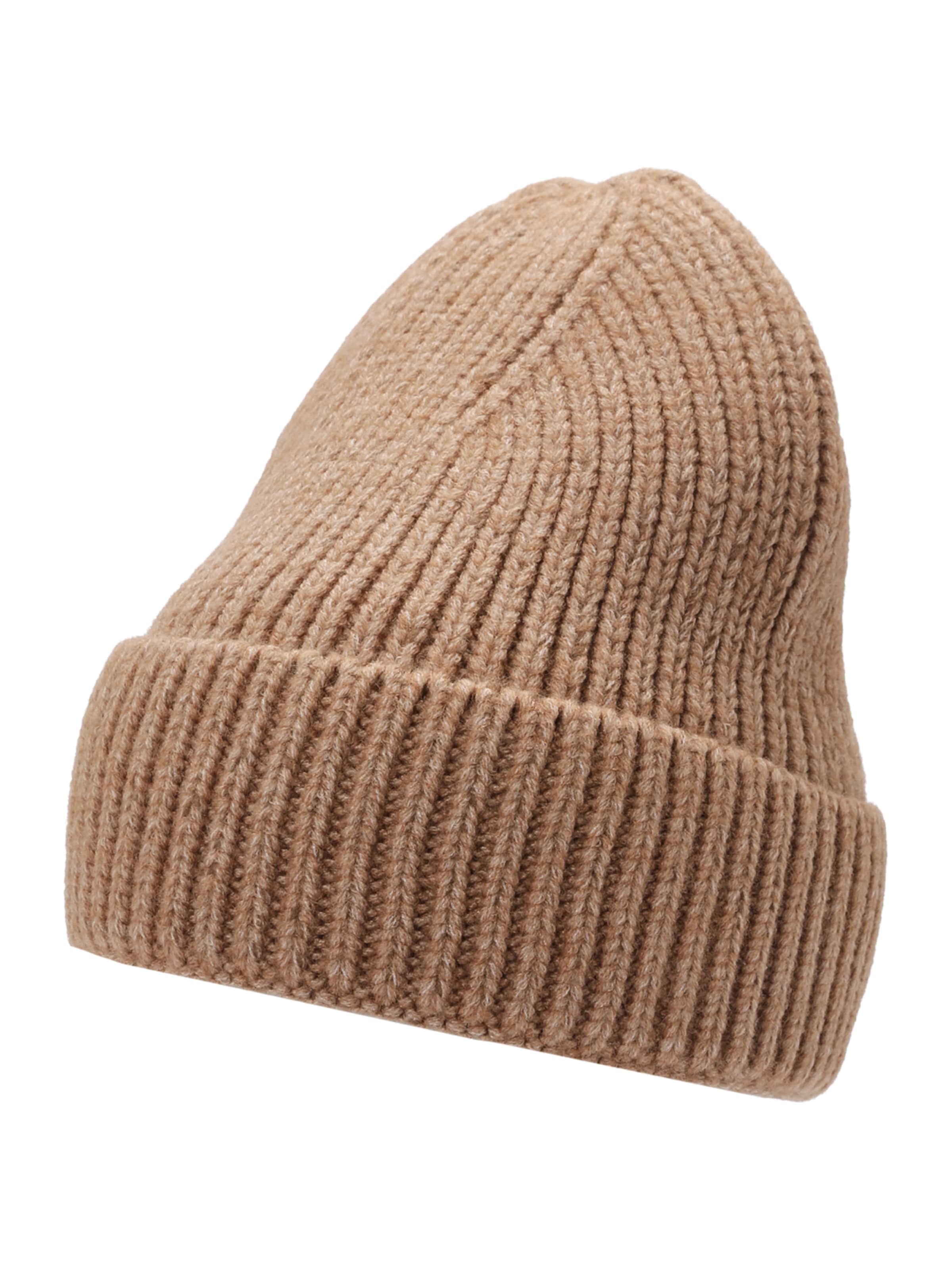 SUI AVA Mütze 'Nico' in Beige: Vorderseite