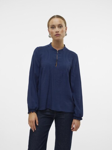 VERO MODA Bluse 'COLLIE' i blå: forside