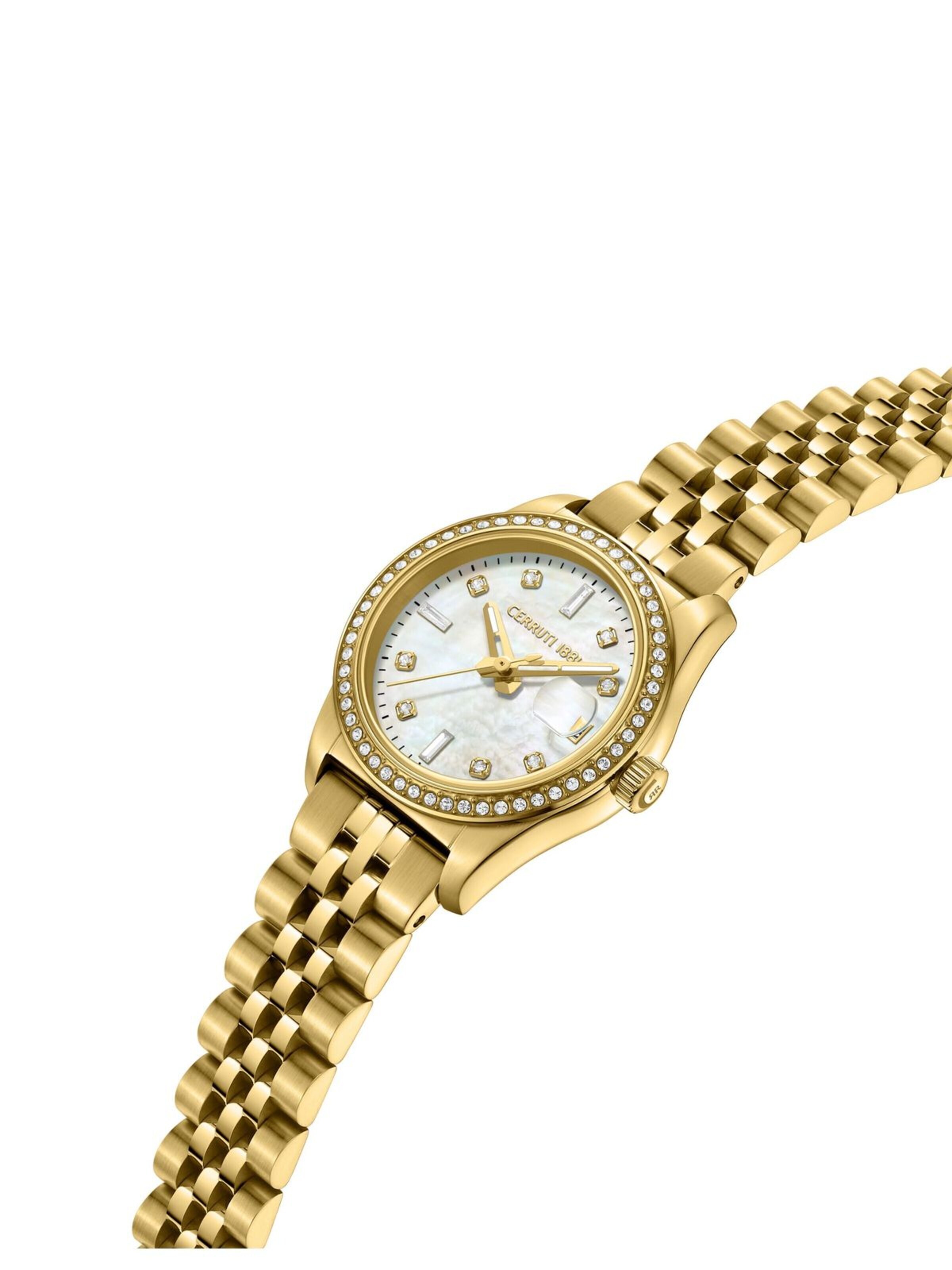 CERRUTI 1881 Analoguhr 'Date watch Cerruti Watch Baccio'‌‌‌‌‌‌ in Gold