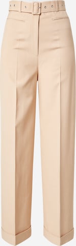 Wide leg Pantaloni cu dungă de la & Other Stories pe bej: față