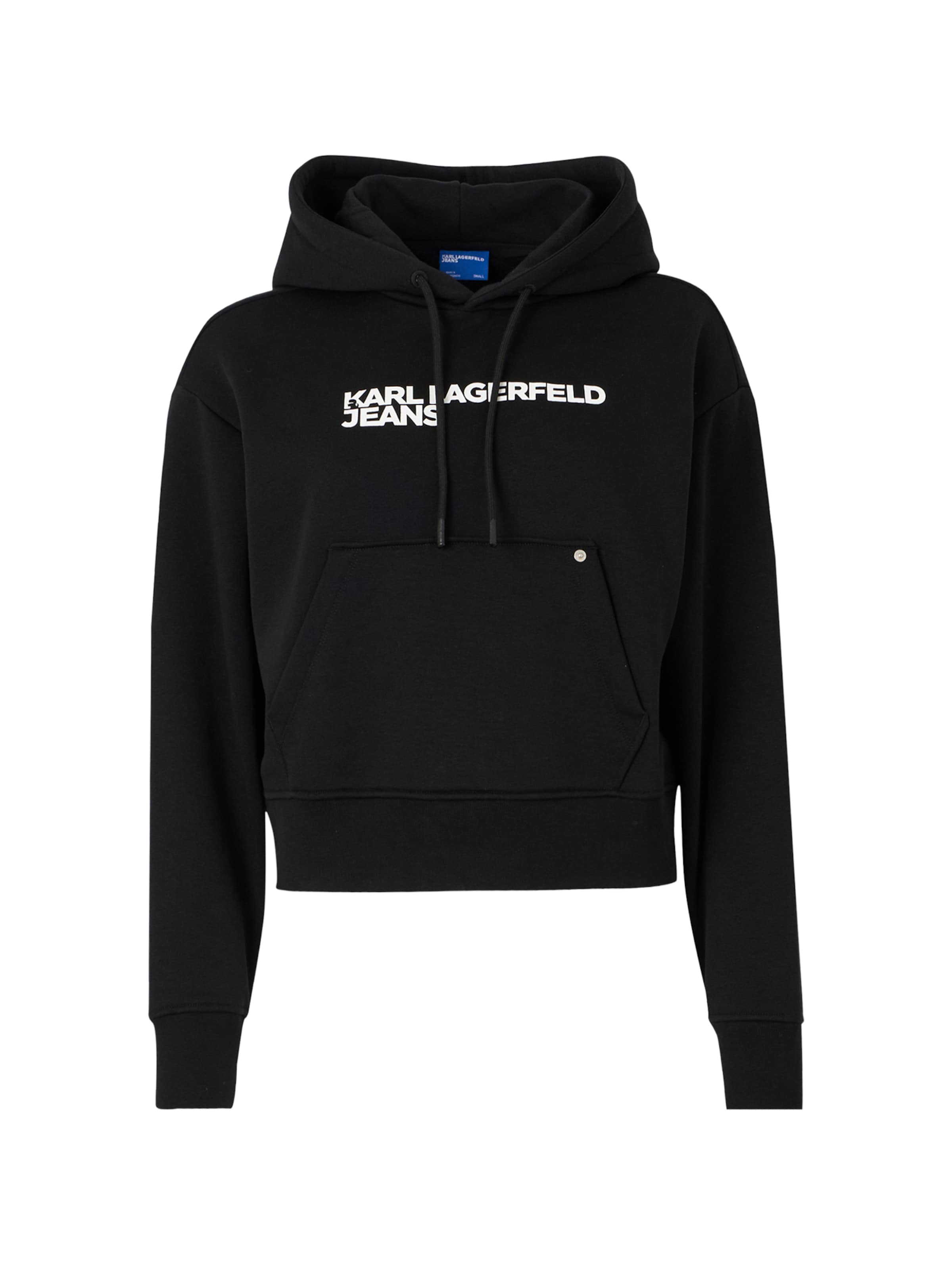 KARL LAGERFELD JEANS Μπλούζα φούτερ σε μαύρο: μπροστά