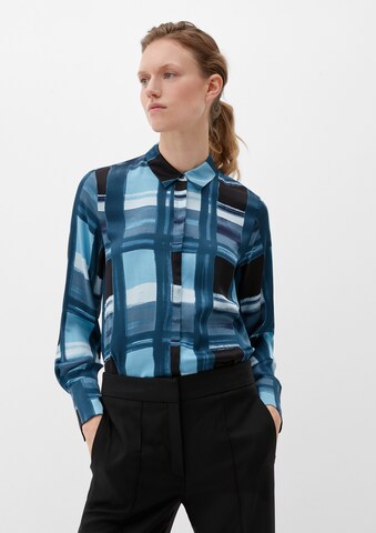 s.Oliver BLACK LABEL Bluse in Blau: predná strana