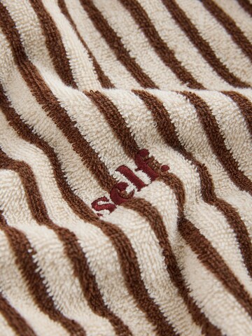 Peignoir long self. en beige