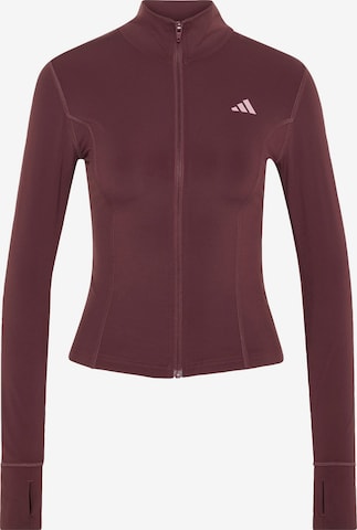 ADIDAS PERFORMANCE Athletic Jacket 'Studio' in Red: front