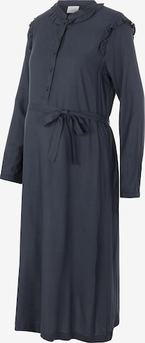 Robe-chemise 'Mercy Lia' MAMALICIOUS en bleu : devant