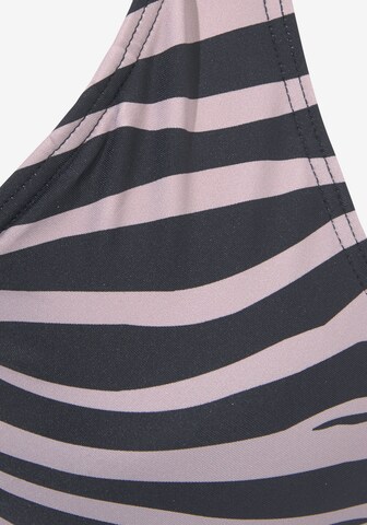 LASCANA Trikotni nedrčki Bikini zgornji del | črna barva
