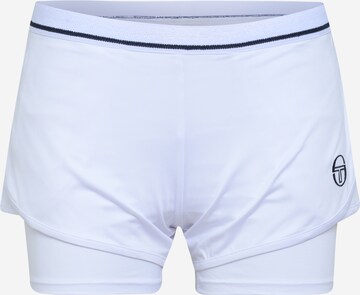 Regular Pantalon de sport Sergio Tacchini en blanc : devant