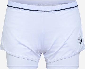 Sergio Tacchini Regular Workout Pants in White: front