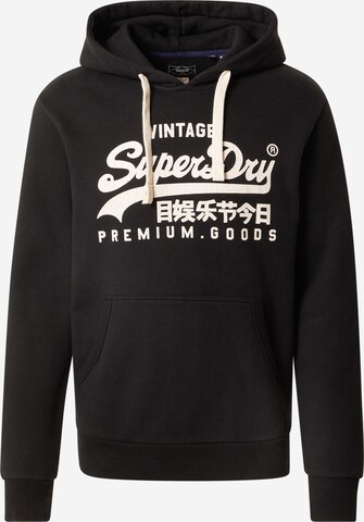 Superdry Sweatshirt in Black: front