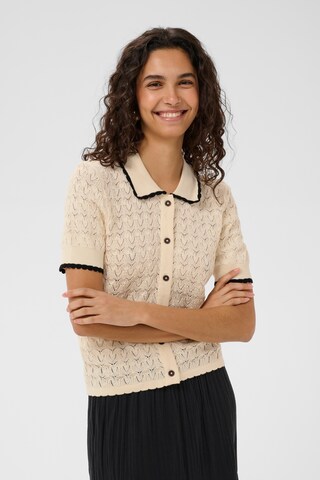 SAINT TROPEZ Cardigan 'SZRonette' i beige: forside