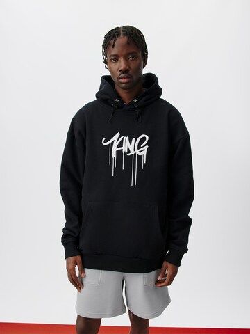 Sweat-shirt 'Liam' ABOUT YOU x Kingsley Coman en noir : devant