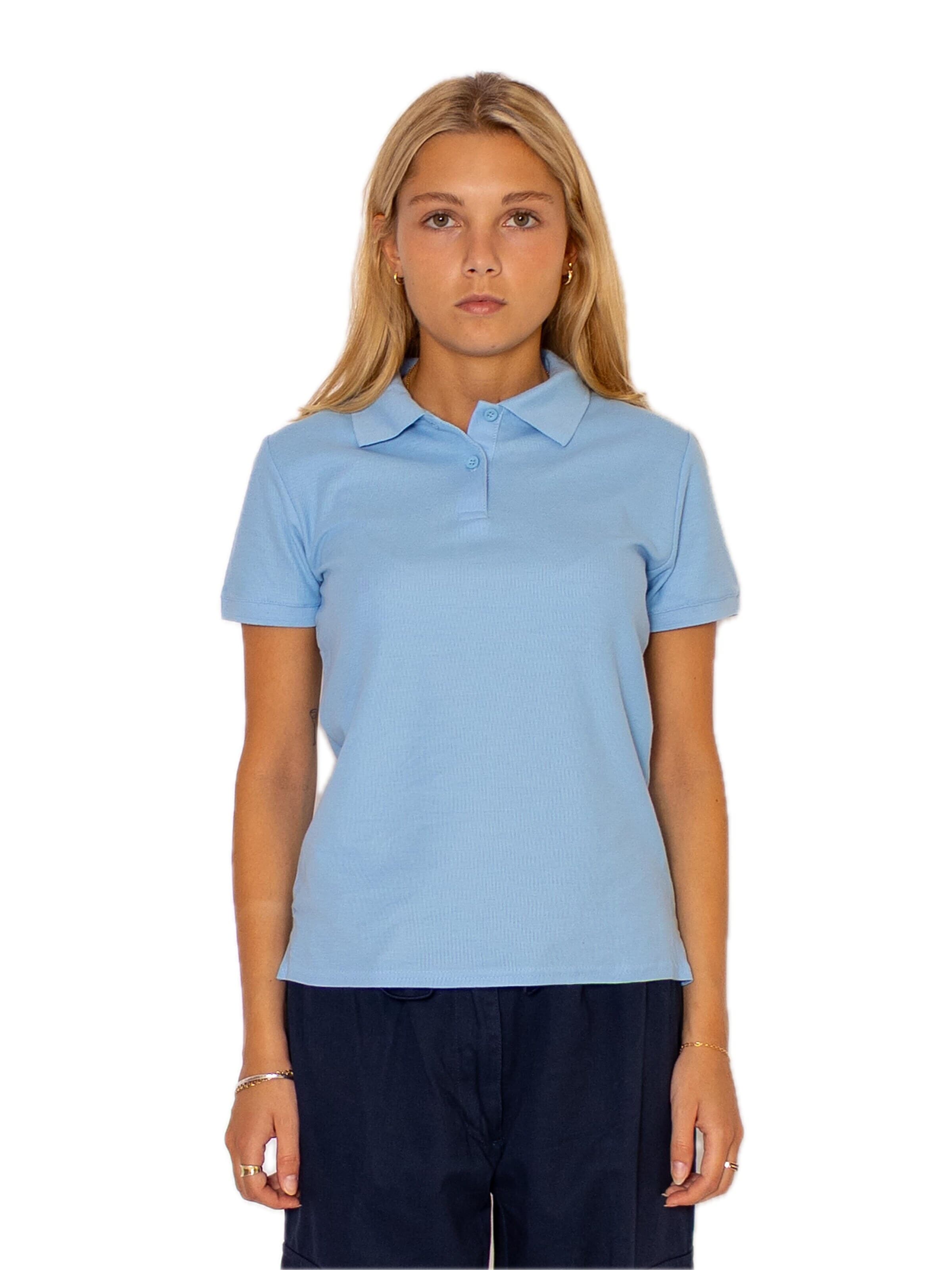 Maglietta 'Womens premium short sleeve polo' di FRUIT OF THE LOOM in blu