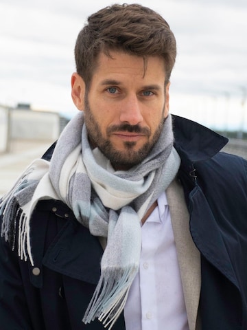 MayTree Schal 'Tartan' in Grau