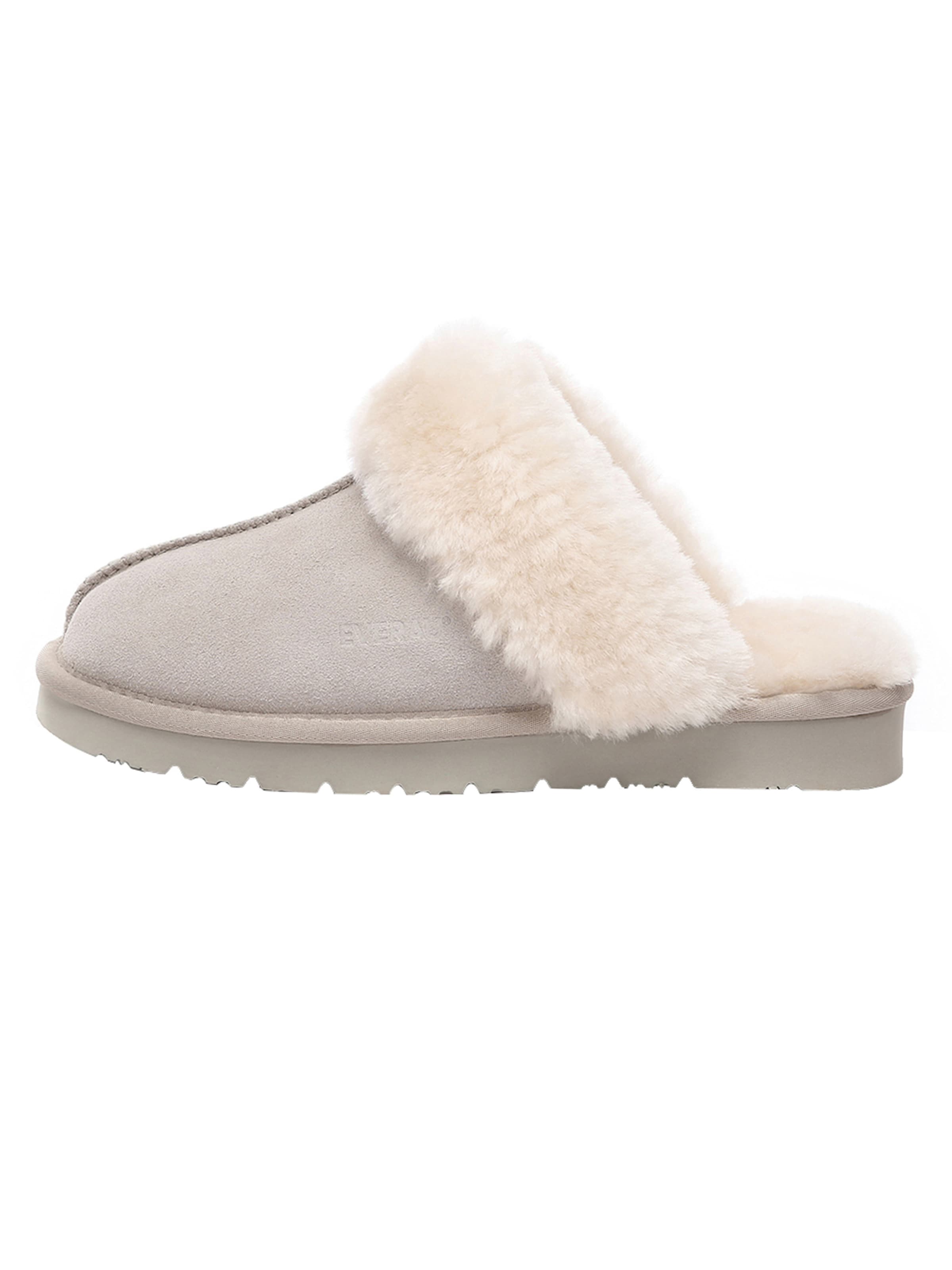 Everau Hausschuh in grau, Produktansicht