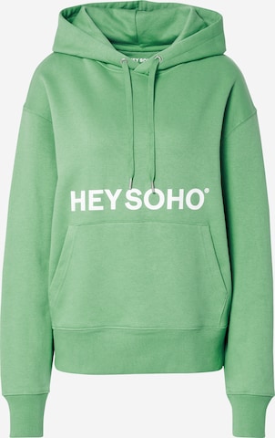 Bluză de molton de la Hey Soho pe verde: față