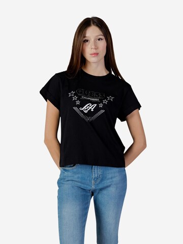 Maglietta 'SS CN LA STARS TEE W6RI30 I3Z14' di GUESS in nero: frontale