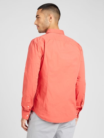 HUGO Red Slim fit Button Up Shirt 'Ermo' in Red
