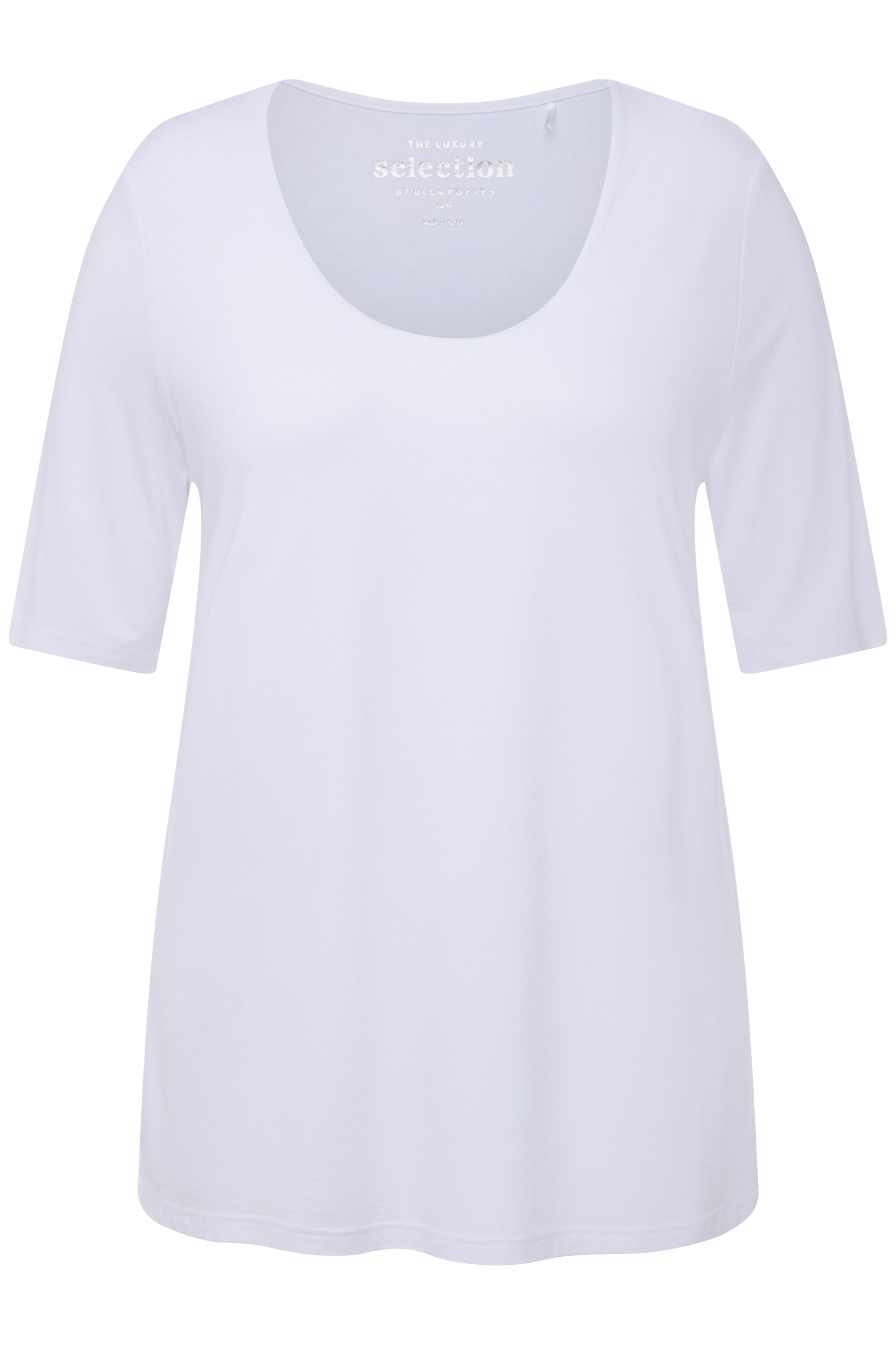 Ulla Popken Shirt in Weiß: Vorderseite